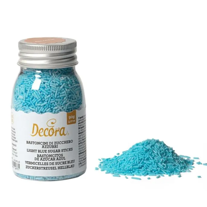Fideos de azúcar azules 90 g - Decora