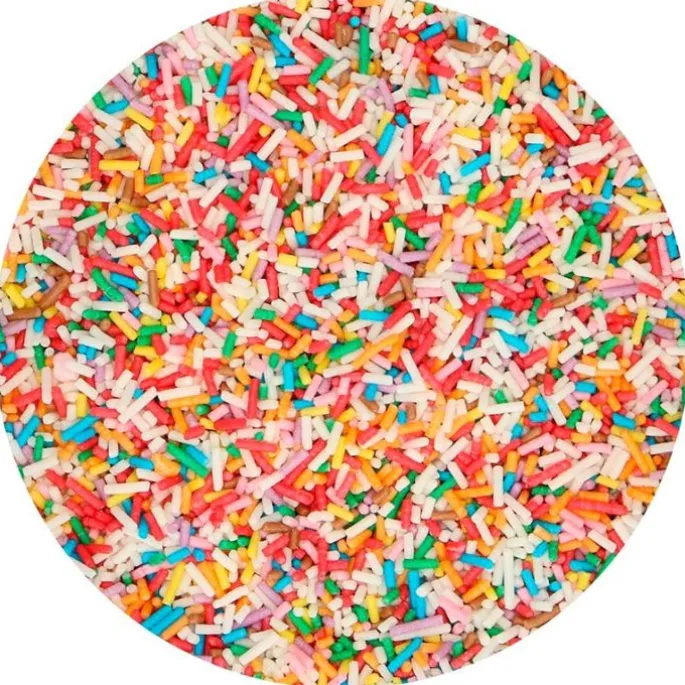 Fideos de azúcar multicolor 80 g - Funcakes