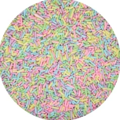 Fideos de azúcar multicolor pastel 80 g - Funcakes