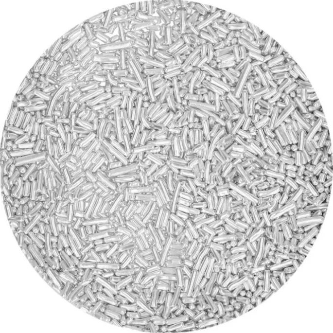 Fideos de azúcar plata metalizados 80 g - Funcakes
