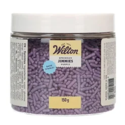 Fideos de azúcar púrpuras Jimmies 150 g - Wilton