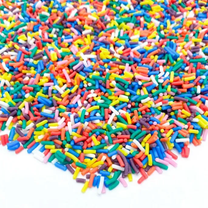 Fideos multicolores Funfetti Bakeable Strands 80 g - Happy Sprinkles