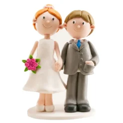 Figura boda novios cogidos de la mano 13 cm - Dekora