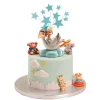 Figura cigüeña bebé niño 10 cm - Dekora