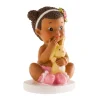 Figura niña bebé con conejito 10 cm - Dekora