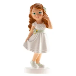 Figura niña de comunión Ana con zapatillas 15,6 cm - Dekora