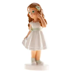Figura niña de comunión Ana con zapatillas 15,6 cm - Dekora