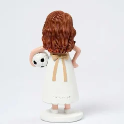 Figura niña de Comunión con pelota 13 cm - Mopec