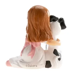 Figura niña de comunión con perro 11,5 cm - Dekora