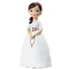Figura niña de Comunión con rosario 16,5 cm - Mopec