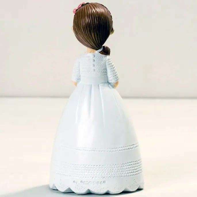 Figura niña de Comunión con rosario 16,5 cm - Mopec