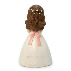 Figura niña de Comunión con vela 13 cm - Mopec