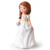 Figura niña de Comunión morena con ramo 16 cm - Modecor