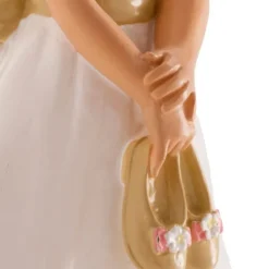 Figura niña de comunión rubia descalza 13 cm - Dekora