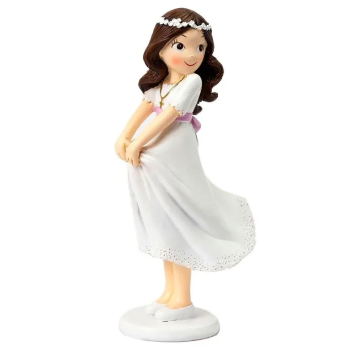 Figura niña de Comunión sujetando la falda 16 cm - Mopec
