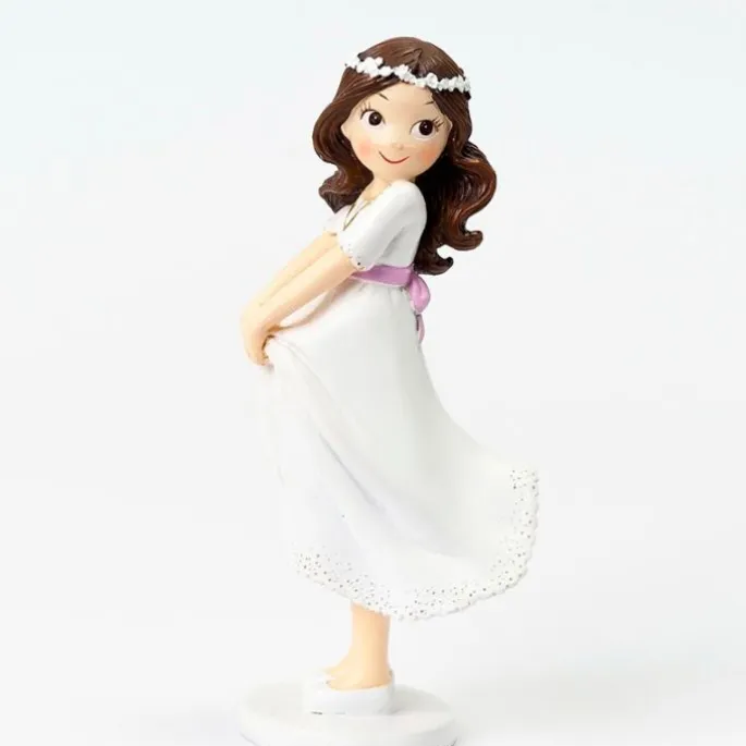 Figura niña de Comunión sujetando la falda 16 cm - Mopec