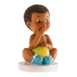 Figura niño bebé con pelota 10 cm - Dekora