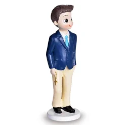 Figura niño de comunión con rosario 16,5 cm - Modecor