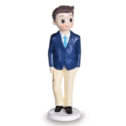 Figura niño de comunión con rosario 16,5 cm - Modecor