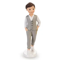 Figura niño de comunión con zapatillas 15 cm - Modecor