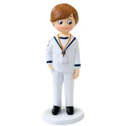 Figura niño de Comunión marinero blanco 16,5 cm - Mopec