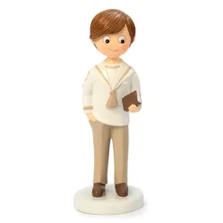 Figura niño de Comunión marinero beis 16,5 cm - Mopec