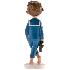 Figura niño de comunión moreno descalzo 13 cm - Dekora