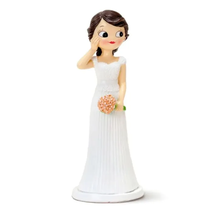 Figura novia de boda mano mejilla 21 cm - Mopec