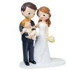 Figura novios con bebé en brazos 21 cm - Mopec