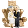 Figura novios sentados 50 aniversario 15 cm - Mopec