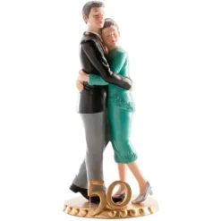 Figura pareja de novios aniversario boda 50 años - Dekora