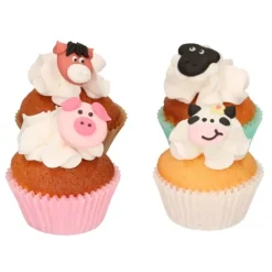 Figuras de azúcar animales granja (12) - Sin gluten - Funcakes