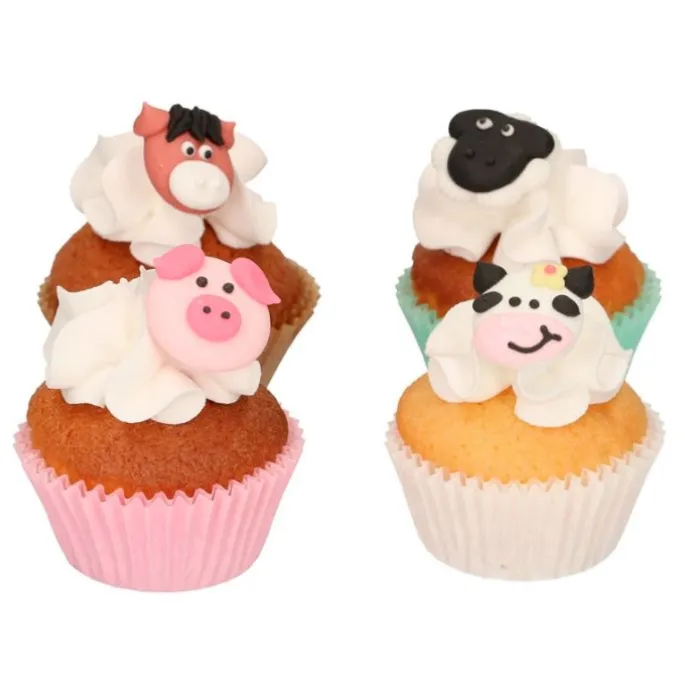 Figuras de azúcar animales granja (12) - Sin gluten - Funcakes