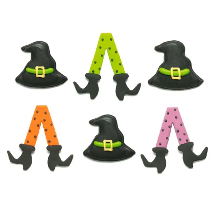 Figuras de azúcar bruja de Halloween (6) - Decora