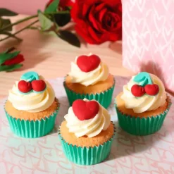 Figuras de azúcar corazones y cerezas San Valentín (12) - PME