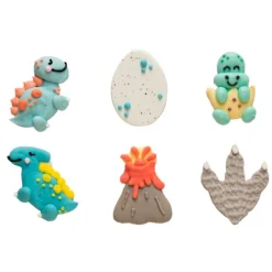Figuras de azúcar dinosaurios (6) - Sin gluten - Decora