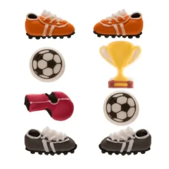 Figuras de azúcar fútbol (8) - Sin gluten - Dekora