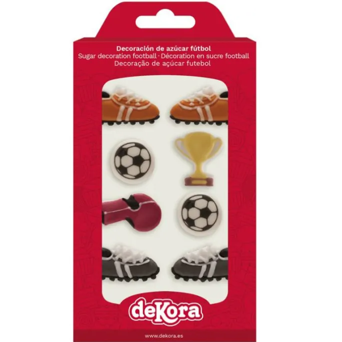 Figuras de azúcar fútbol (8) - Sin gluten - Dekora