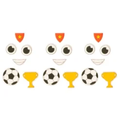 Figuras de azúcar fútbol y caras (24) - Sin gluten - Decora
