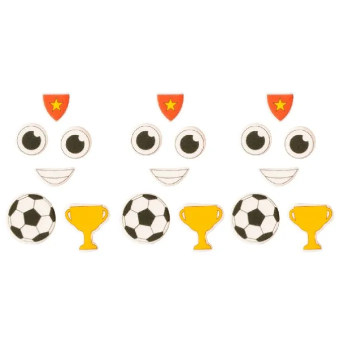 Figuras de azúcar fútbol y caras (24) - Sin gluten - Decora