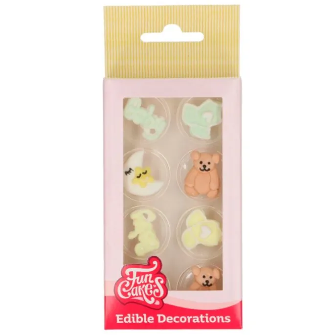 Figuras de azúcar happy baby shower (8) - Sin gluten - Funcakes