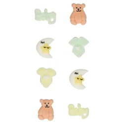 Figuras de azúcar happy baby shower (8) - Sin gluten - Funcakes