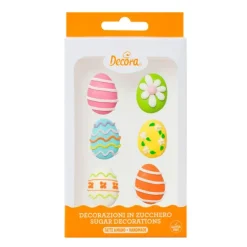 Figuras de azúcar huevos de Pascua (6) - Sin gluten - Decora