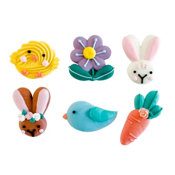 Figuras de azúcar Pascua Happy Easter (6) - Sin gluten - Decora