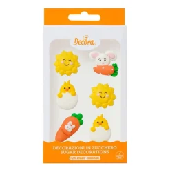 Figuras de azúcar Pascua (6) - Sin gluten - Decora