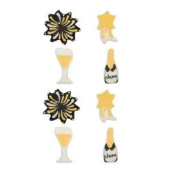 Figuras de azúcar Sparkling Celebration Navidad (8) - Wilton