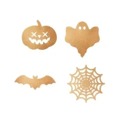 Figuras Halloween doradas comestibles Golden Touch (24) - Sin gluten - Modecor
