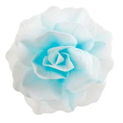 Flor de oblea azul 12,5 cm - Sin gluten - Dekora
