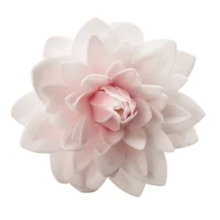 Flor de oblea Dalia blanca 12,5 cm - Sin gluten - Dekora