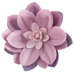 Flor de oblea lirio lila 12 cm - Sin gluten - Dekora
